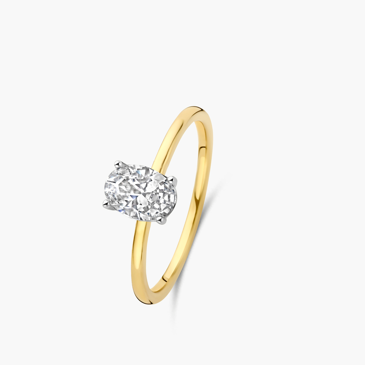 Solitair met labgrown diamond van 1.02 ct