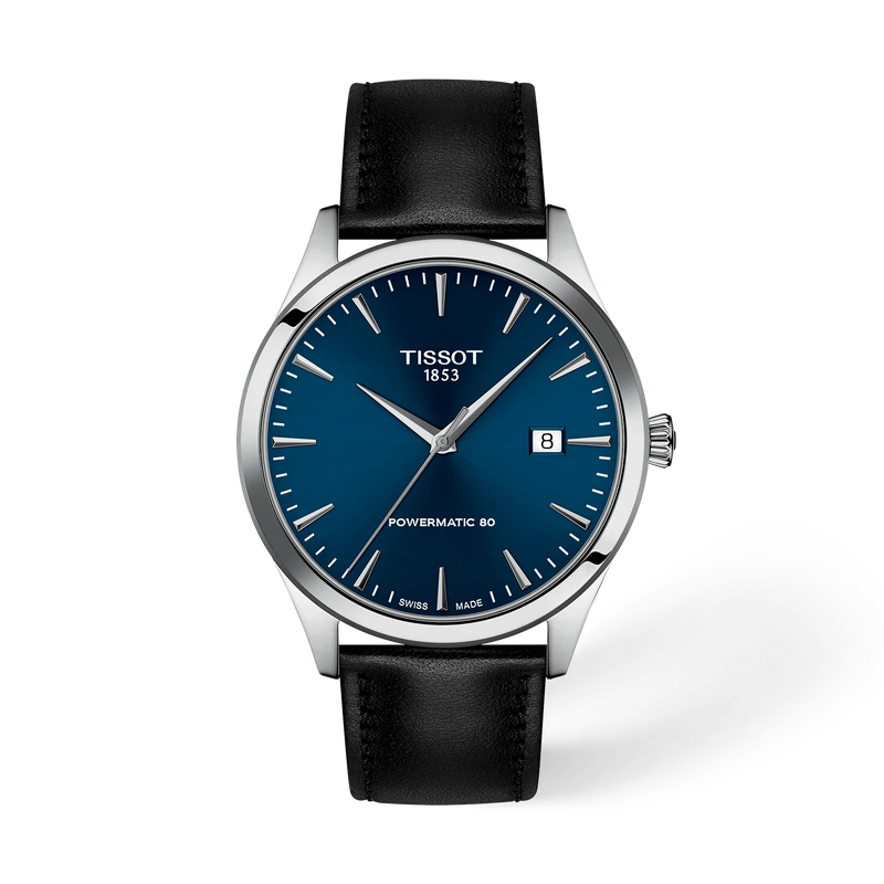 De Tissot Classic Dream T1584071604100 is een automatische Zwitserse polshorloge met een blauwe analooge wijzerplaat en een zilverkleurige roestvrijstalen kast van 40 mm. Voorzien van datumfunctie, saffierglas en een echte leren band. Waterbestendigheid tot 5 ATM. Ideaal voor zowel formele als casual gelegenheden dankzij het elegante en tijdloze ontwerp. 