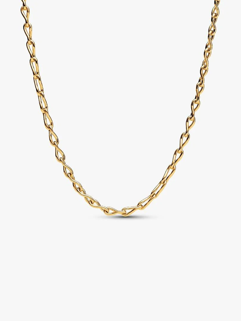 Figure of 8 chain link 14k goldplated necklace