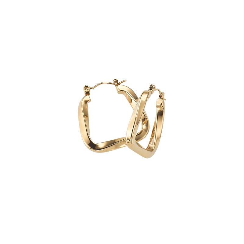 Creolen Edelstahl vergoldet, Modellnummer 203922-001, sind elegante Hoop-Ohrringe aus hochwertigem, vergoldetem Edelstahl. Diese zeitlosen Schmuckst&uuml;cke passen perfekt zu formellen und legeren Outfits. Am besten kombinieren Sie sie mit hochgestecktem Haar oder einem eleganten Abendkleid, um ihren Glanz hervorzuheben. Ein Must-Have-Accessoire f&uuml;r jede Schmucksammlung.