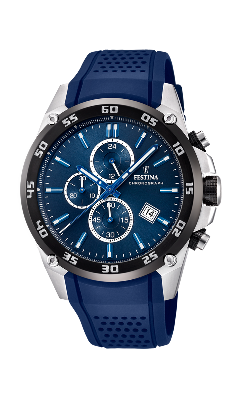 Festina heren blauw rubberen horlogeband F20330/2