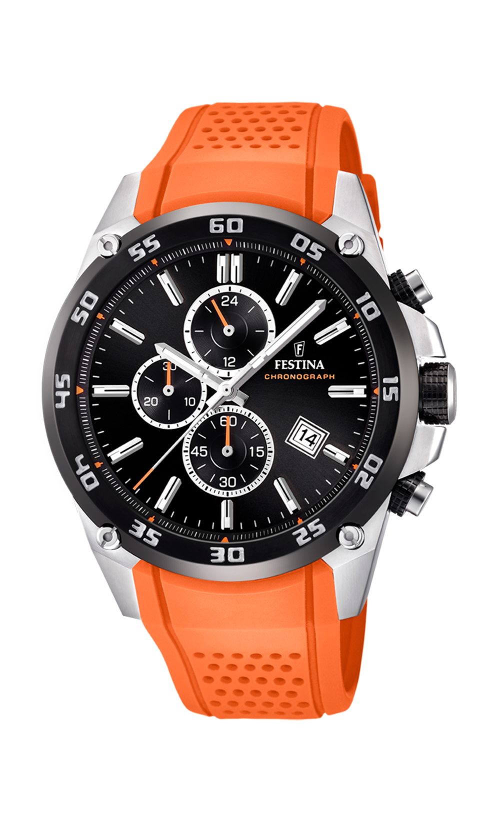 Festina heren zwart rubberen horlogeband F20330/4