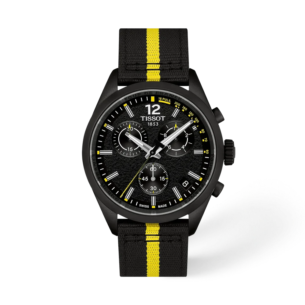 De Tour de France 2026 verovert onze PR 100 Chronograph-collectie! Dit prachtige horloge is het perfecte accessoire voor wielerliefhebbers.
