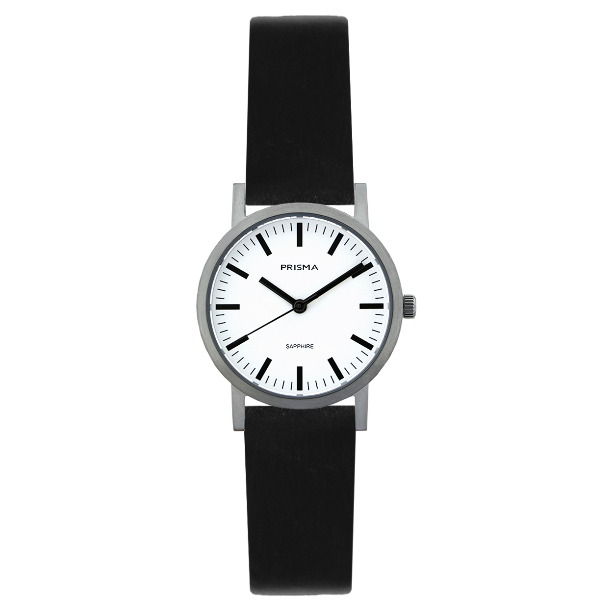 Prisma dames P3017 horloge titanium saffierglas 5 ATM met witte wijzerplaat

Algemeen
Geslacht: dames
Model: P.3017

Voordelen
band echt leer zwart
wijzerplaat wit met zwarte streepjes
kast geschikt voor mensen met een allergie
draagcomfort door licht gewicht
glas is zeer krasvast
slimeline model (minder dan 7 mm dik)
designed in the Netherlands
maat kast 39mm (breedte) 6,61mm (dikte)

