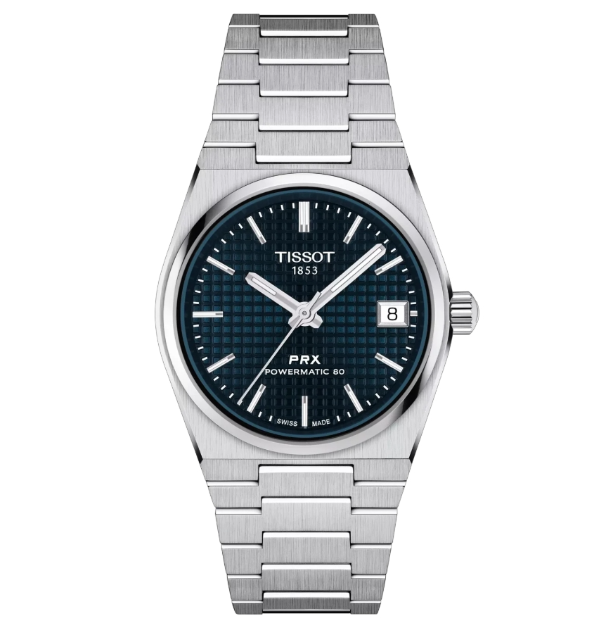 Dit Tissot behoort tot de PRX collectie.
Referentienummer: T137.207.11.041.00 

In 1978 werd de Tissot PRX geboren, nu vieren we zijn comeback. De nieuwe Tissot PRX, het horloge voor mensen met passie voor design en oog voor vernuft, met een verfijnde tijdloze retrolook. Een taps toelopende en slanke kast en een solide, maar ergonomische leren ge&iuml;ntegreerde band maken de PRX een iconische explosie uit het verleden en een modern verfijnd stuk, voor mensen van alle leeftijden.

De Tissot is voorzien van een Kaliber 11 1/2''' uurwerk en de kast is gemaakt van roestvrij staal . Het horloge heeft een diameter van 35 mm en is getest op een waterdichtheid van 10 ATM / 100 meter. De band is gemaakt van roestvrij staal.
