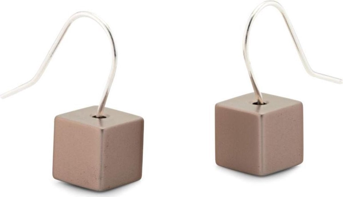 Oorhangers aluminium brown