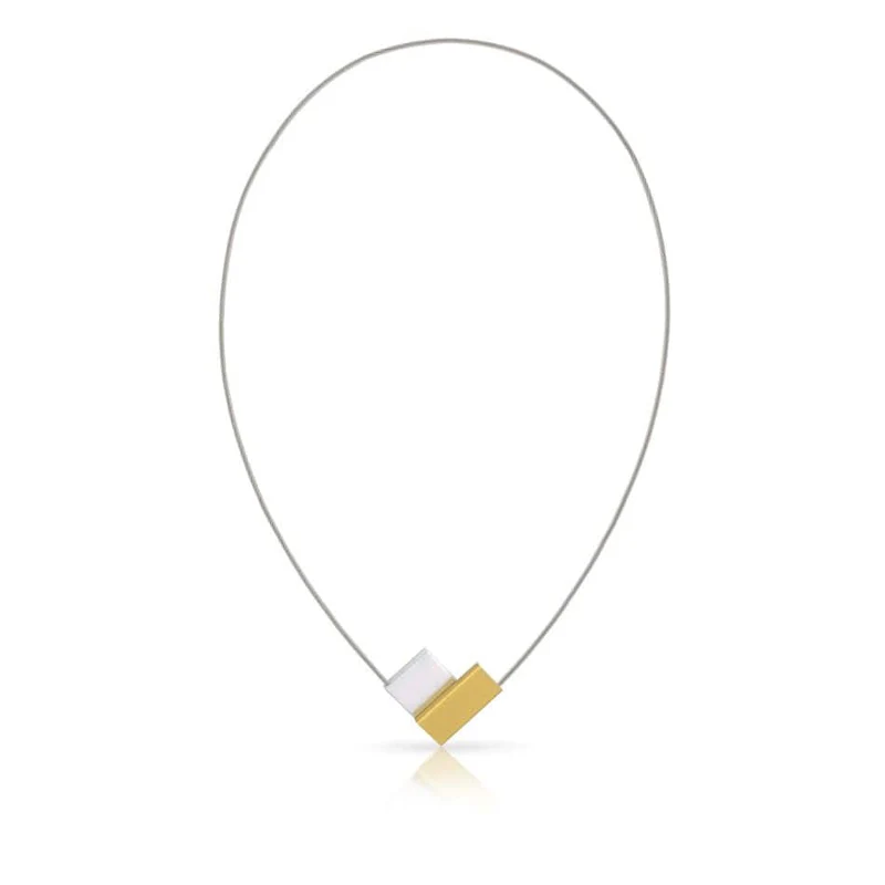 Collier aluminium gold