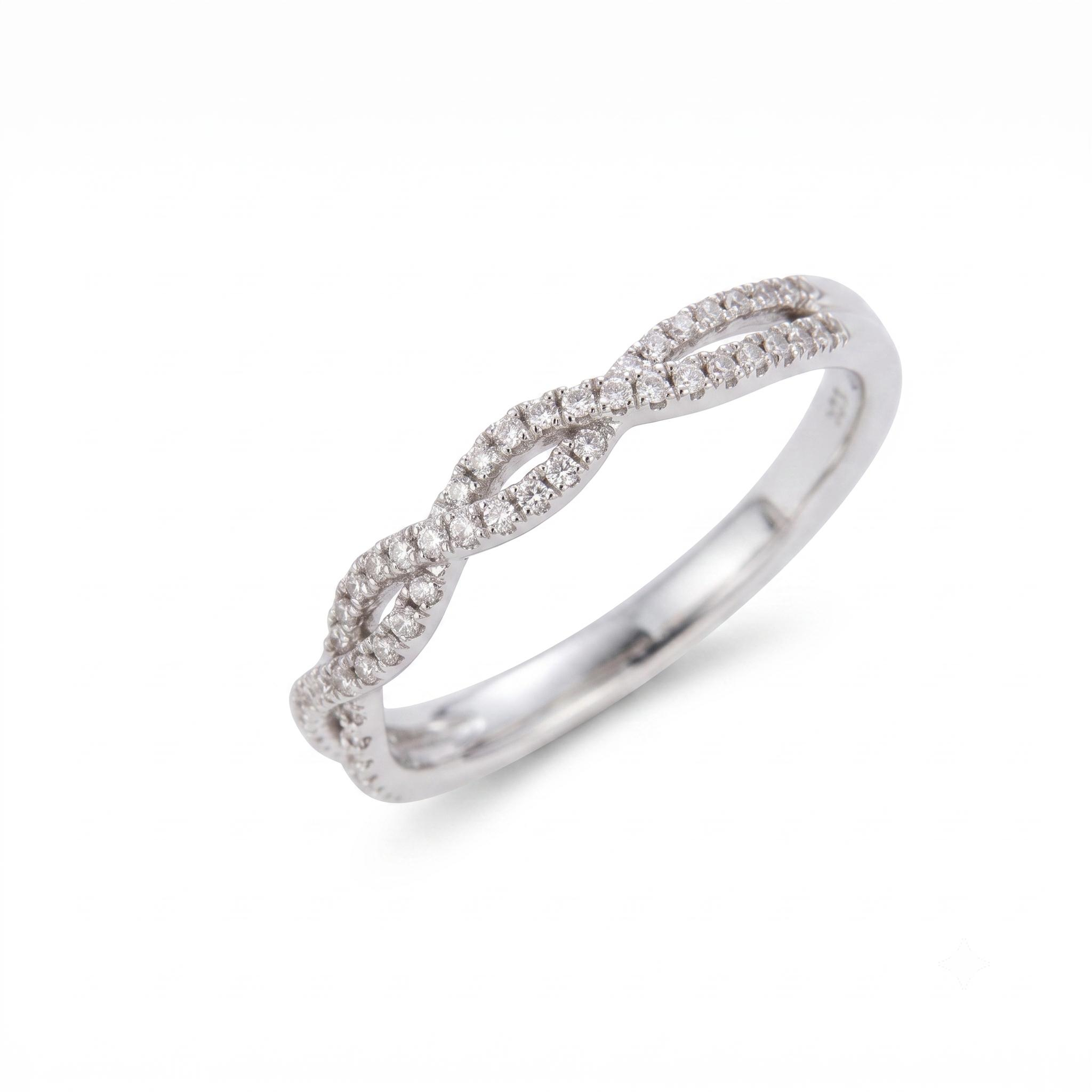 18 karaat wit goud +0.17ct brilj