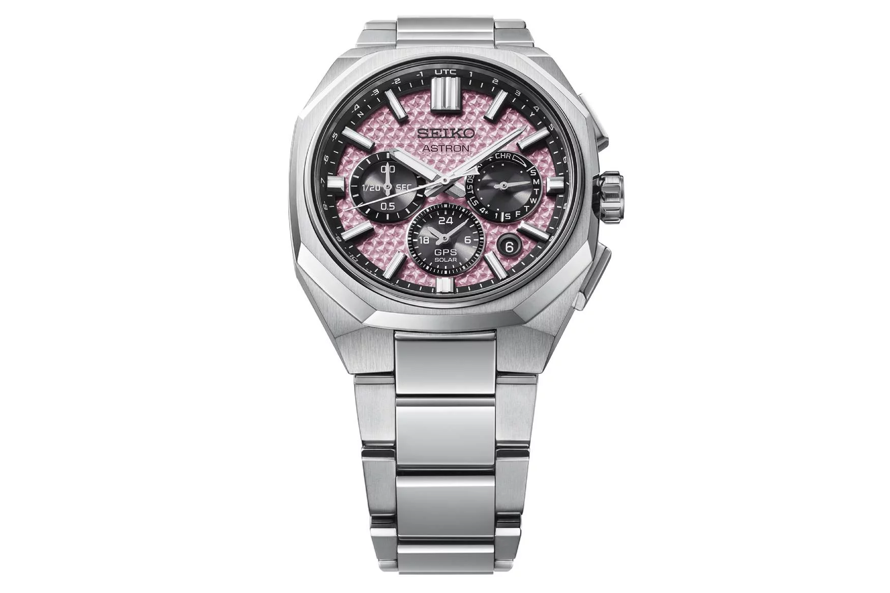 Seiko Astron GPS Solar Titanium Roze Limited