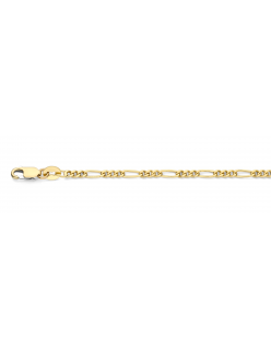 De Fjory 1,5mm Figaro schakelarmband, is een verfijnd en elegant sieraad van een niet-gespecificeerd merk. Deze armband past perfect bij elke gelegenheid en kan zowel casual als chic gedragen worden. Combineer het met andere sieraden voor een stijlvolle look of draag het solo voor een subtiel statement.