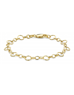 Luxe 14 karaat Mori Gold Filt&eacute;&reg; sieraad - Model Ronde schakels met tussenogen, schakels van 7,3mm & 3,7 breed - Duurzaam, stijlvol en comfortabel Ontdek de perfecte balans tussen luxe en dagelijks draagcomfort met Mori Gold Filt&eacute;&reg;. Elk sieraad is vervaardigd met een buitenlaag van &eacute;cht 14 karaat goud, naadloos verbonden met een speciaal ontwikkelde Auracore&reg; kern - een hoogwaardige legering die zorgt voor stevigheid en langdurige glans. Dankzij de massieve kern voelt het sieraad als massief goud en is het nagenoeg ongevoelig voor deuken - ideaal voor intensief dagelijks gebruik. - Duurzaam & slijtvast - Luxe en tijdloze afwerking - Voelt als massief, zonder het gewicht of de prijs - Ontwikkeld voor langdurig draagplezier Mori Gold Filt&eacute;&reg; - vakmanschap uit Nederland, ontworpen voor elke dag.