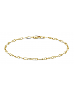 Luxe 14 karaat Mori Gold Filt&eacute;&reg; sieraad - Model Mariner schakel, 2,4mm breed - Duurzaam, stijlvol en comfortabel Ontdek de perfecte balans tussen luxe en dagelijks draagcomfort met Mori Gold Filt&eacute;&reg;. Elk sieraad is vervaardigd met een buitenlaag van &eacute;cht 14 karaat goud, naadloos verbonden met een speciaal ontwikkelde Auracore&reg; kern - een hoogwaardige legering die zorgt voor stevigheid en langdurige glans. Dankzij de massieve kern voelt het sieraad als massief goud en is het nagenoeg ongevoelig voor deuken - ideaal voor intensief dagelijks gebruik. - Duurzaam & slijtvast - Luxe en tijdloze afwerking - Voelt als massief, zonder het gewicht of de prijs - Ontwikkeld voor langdurig draagplezier Mori Gold Filt&eacute;&reg; - vakmanschap uit Nederland, ontworpen voor elke dag.