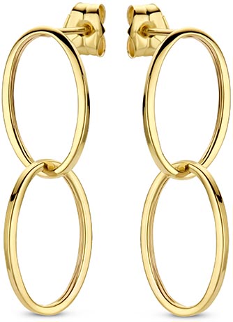 Oorstekers Swing 14k goud