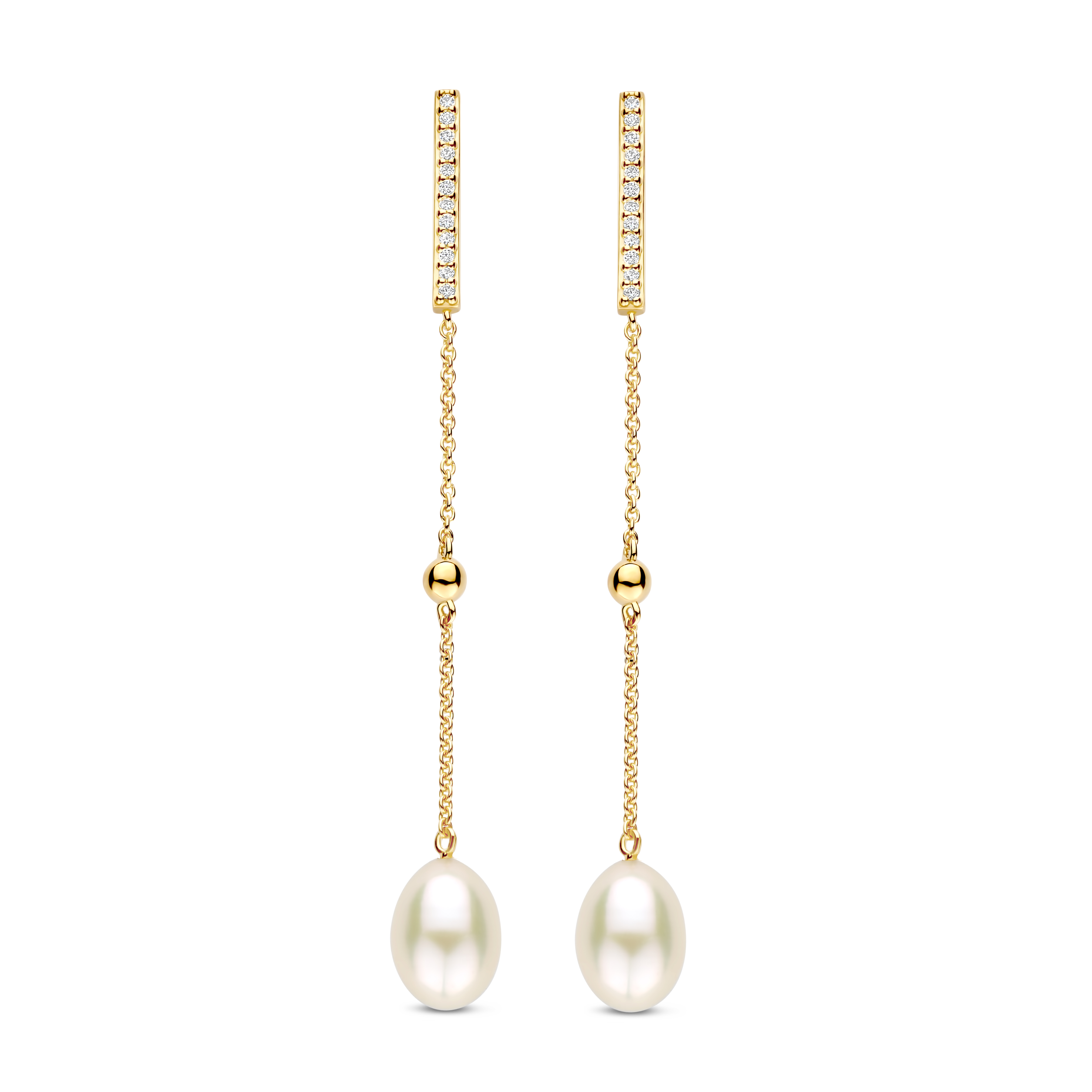 Dit zijn oorbellen van het merk FJF Jewellery gemaakt voor dames.