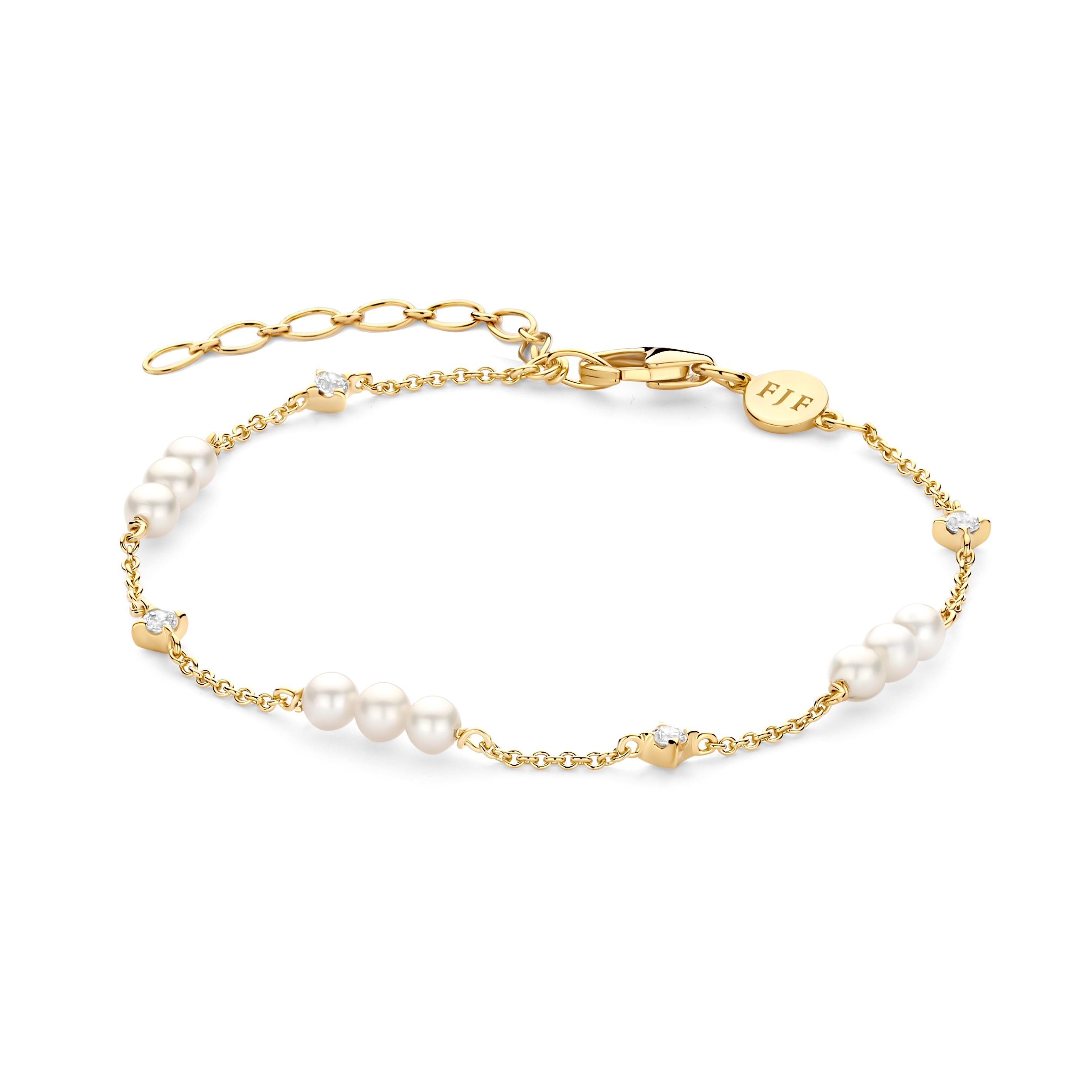 Dit is een armband van het merk FJF Jewellery gemaakt voor dames.