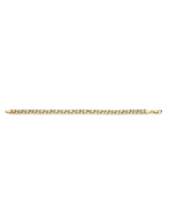 BICOLOR ARMBAND MET ZILVEREN KERN 20CM 7MM GOURMET LINKED