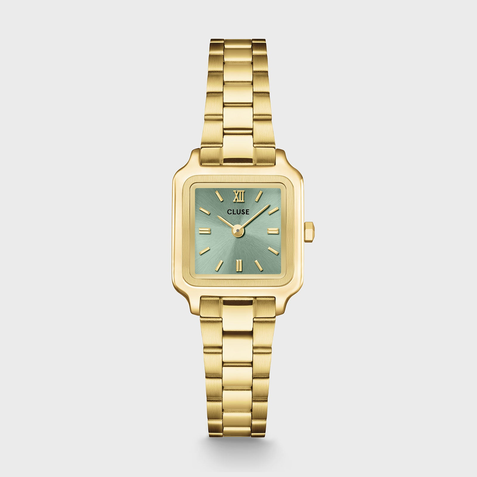 De Gracieuse Mini Watch Steel in Sage Green en gouden kleur met modelnummer CW15505 is een elegant dameshorloge. Met een goudkleurige metalen kast en een bandmaat van 25, voegt het verfijning toe aan elke outfit. Het horloge heeft geen datumfunctie. Perfect te combineren met zowel casual als formele kleding voor een stijlvolle touch.