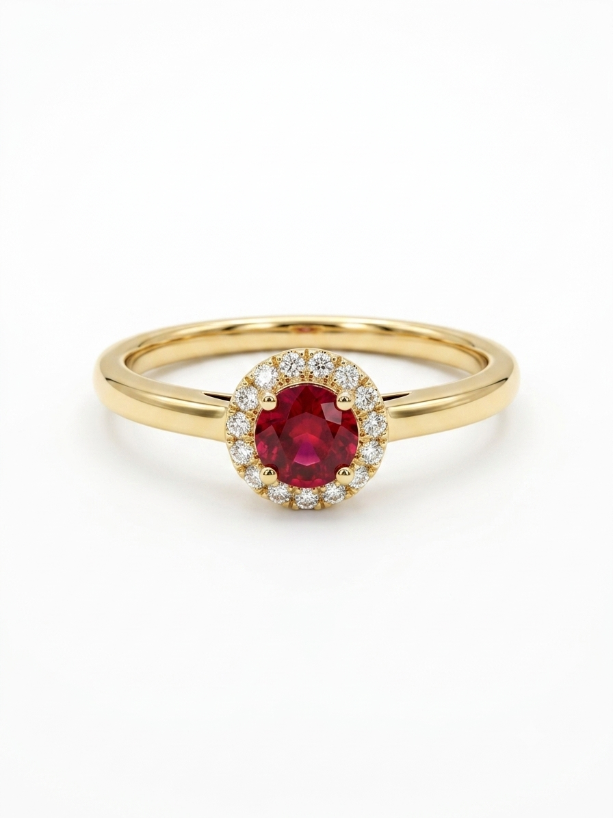 Exclusieve 14 Karaat Gouden Robijn en Diamanten Ring
Geef je collectie een tijdloze touch met deze prachtige ring. De ring is vervaardigd uit massief 14 karaat goud en voorzien van een prachtige echt robijn die wordt omgeven door een halo van glinsterende diamanten, zoals te zien op de gedetailleerde foto (IMG_3133.PNG). Deze ring is niet alleen een lust voor het oog, maar ook duurzaam genoeg voor dagelijks gebruik. Het beste van alles? Wij maken deze ring kosteloos voor je op maat, zodat hij perfect past. Een investering in kwaliteit en stijl.