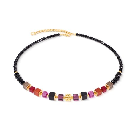 Coeur de Lion collier red-purple-black-gold