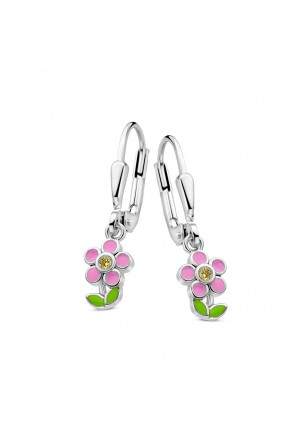 De K3178 Oorslingers bloem multicolor zijn prachtige zilveren oorbellen, met een veilige sluiting Ze zijn gemaakt van 925 sterling zilver. Deze eigentijdse oorbellen voegen een vleugje elegantie toe aan elke outfit. Perfect te dragen bij zowel casual als formele gelegenheden. Laat je persoonlijkheid stralen met deze opvallende juwelen!