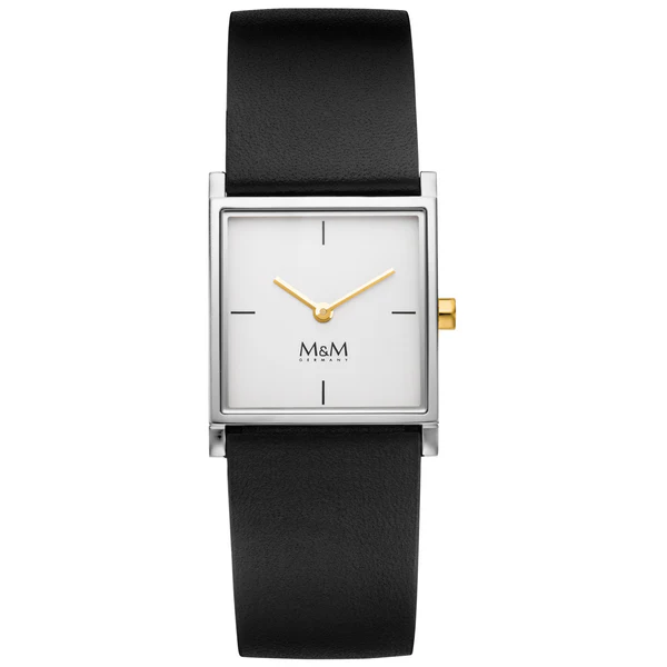 Kantig. Klar. Charakterstark. Die quadratische Uhr 462 aus der Square Design Linie von M&M Germany setzt ein stilvolles Statement &ndash; mit feinem Rand, puristischem Design und einer Prise Eleganz. Erh&auml;ltlich in vielen Varianten. Be edgy: Markant und souver&auml;n ist die Silhouette der Damenuhren

Sportlich legere Alltagsuhr mit kreativer Raffinesse am sanft geschmeidigen Lederband.