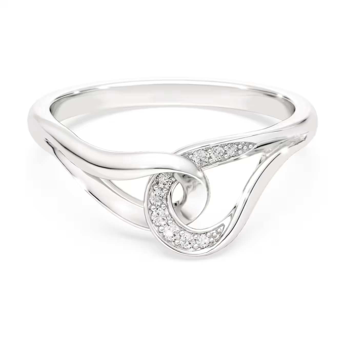 Deze in elkaar grijpende ring straalt de organische verfijning van Classica uit. Hij is gemaakt van sterling zilver uit gerecyclede bronnen en wordt verlicht door glinsterende pav&eacute; om je meest charmante looks voor overdag en &rsquo;s avonds extra kracht bij te zetten. Swarovski Classica geeft een nieuwe draai aan alledaagse elegantie. Deze collectie is ge&iuml;nspireerd op de Aronskelk en combineert vloeiende vormen met een strakke geometrie, allemaal ge&iuml;njecteerd met het licht van Swarovski Zirkonia.

Artikelnr.: 5745563
Collectie: Classica
Materiaal: Sterling zilver, Cubic zirconia
Kleur: Wit