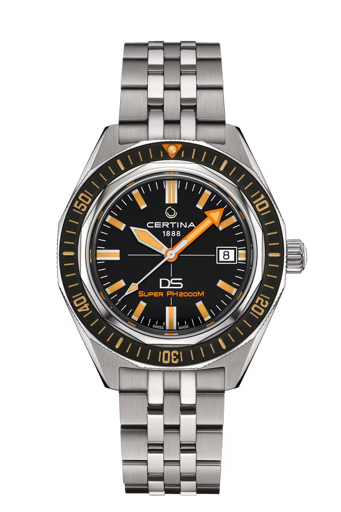 Certina - DS Super PH2000, Titanium, Powermatic 80 Automaat, unisex, 43mm, 2000 meter WR, Saffierglas, Ceramic Bezel - C0506074405102