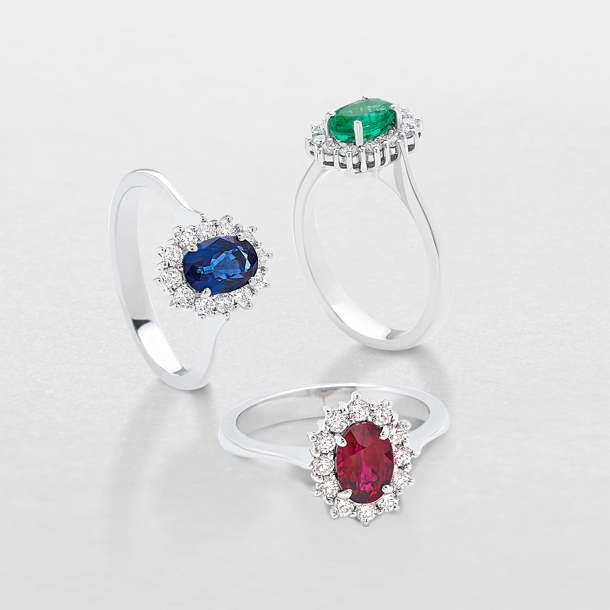 Giorgio Visconti AB16671AZ ring in 18kt witgoud met diamant FGVS 0.23ct & 0.62ct 