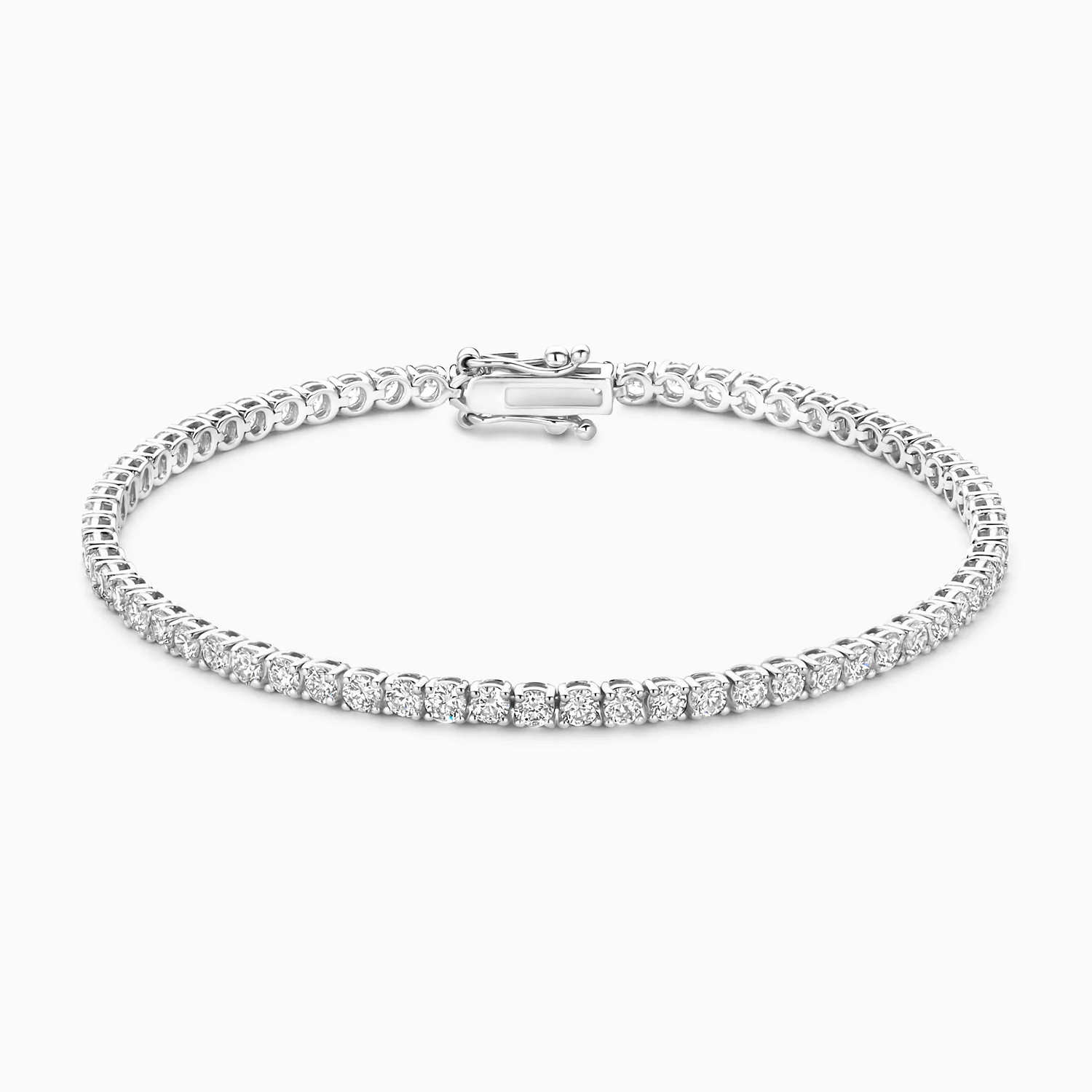 Blush Lab Diamonds - 14kt Witgouden tennisarmband met lab grown diamant - LG2007W/18