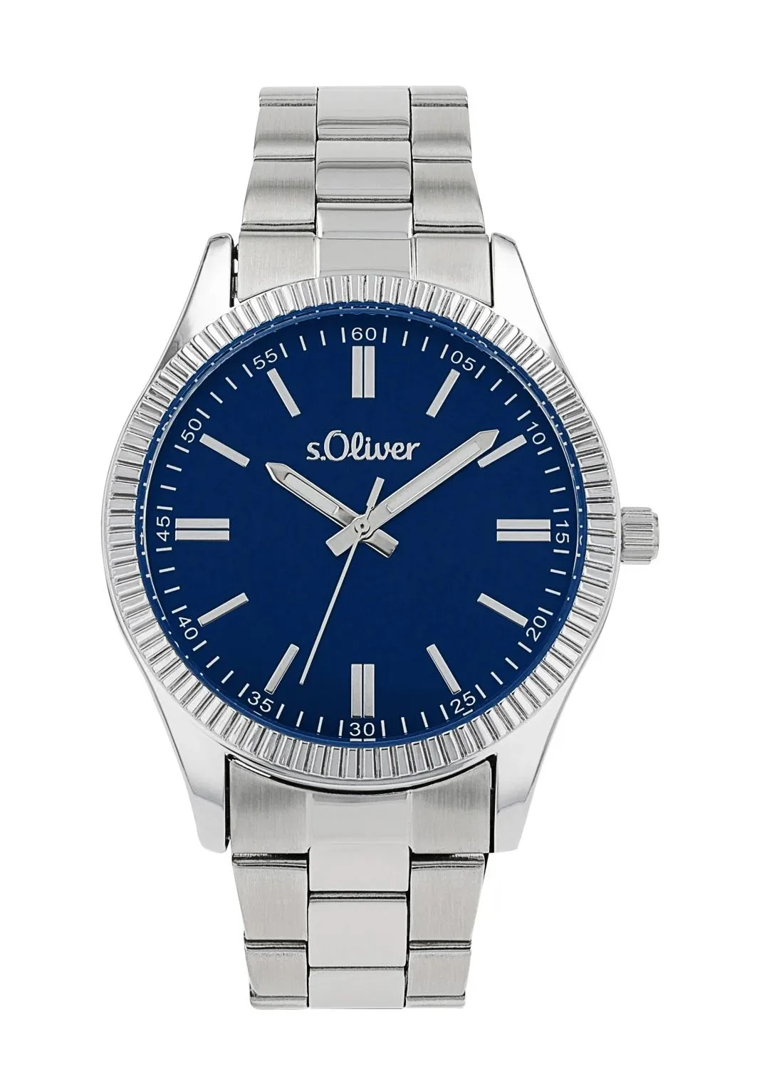 S. Oliver s.Oliver Herrenuhren Ziffernblatt: Blau Index  Gliederband Quartz 30 Meter Ref.-Nr.: 2038604