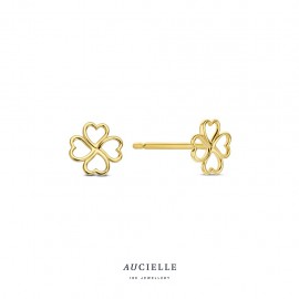 Oorringen in geel goud 18 k 