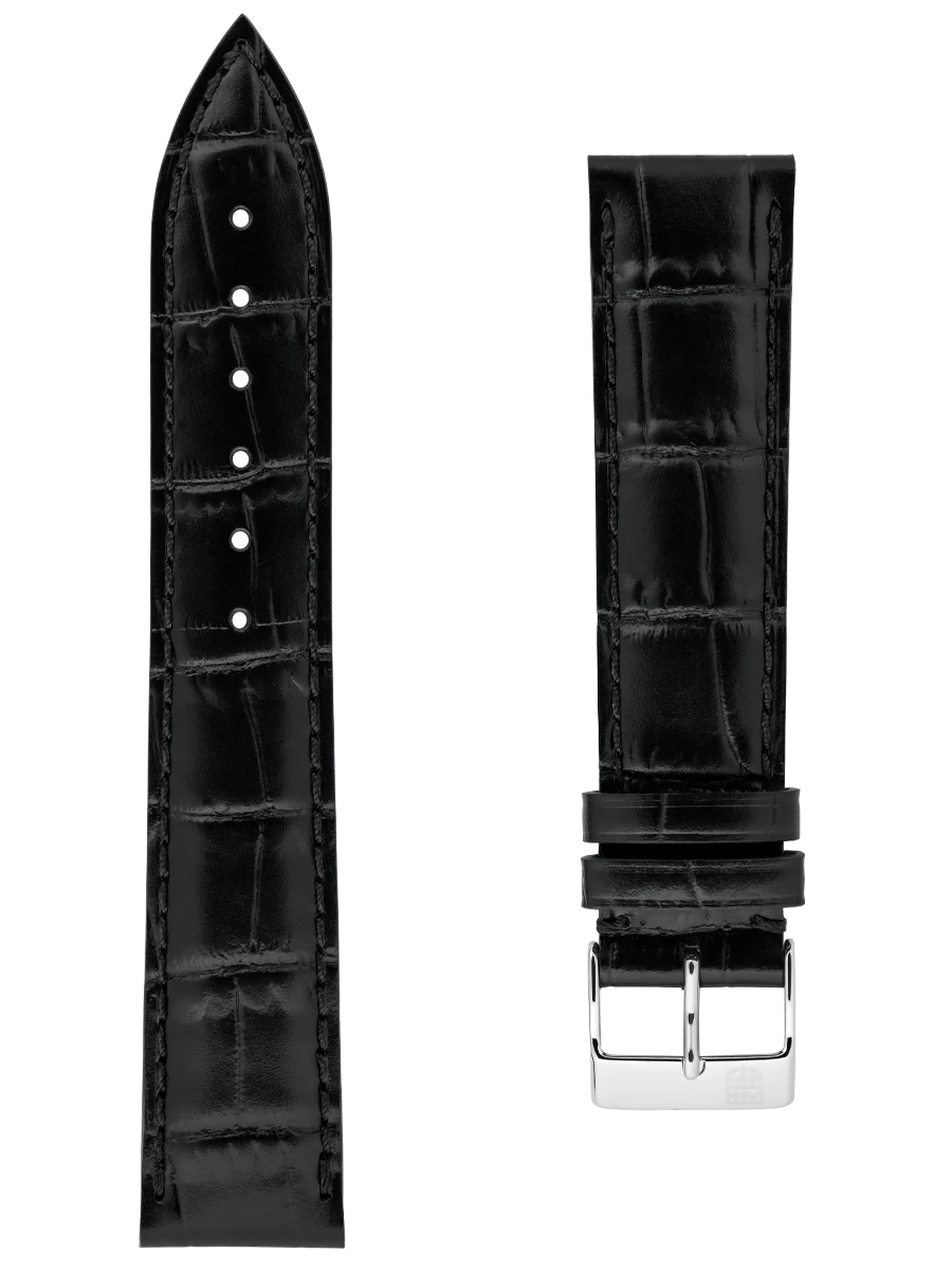 De FCS-B20X18 is een hoogwaardige leren horlogeband. Dit nieuwe model biedt een standaard ontwerp met een bandbreedte van 20mm en een elegante zwarte kleur. Perfect te dragen met klassieke horloges voor een stijlvolle look. Ideaal voor zowel formele als casual gelegenheden, deze band voegt verfijning toe aan elke outfit.