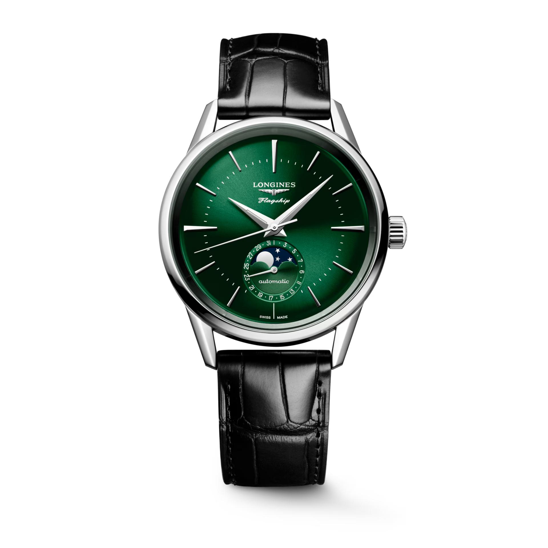 De Longines Flagship Heritage L48154022 is een elegante polshorloge met een roestvrijstalen kast van 38,5 mm en een zilverkleurige band. Het horloge heeft een datumaanduiding, maar is niet anti-allergisch. Draag dit tijdloze stuk zowel formeel als casual voor een verfijnde uitstraling. Perfect voor elke gelegenheid waar stijl telt.