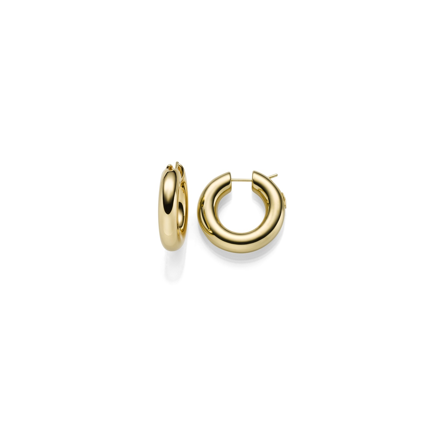 GEELGOUDEN CREOLEN 6MM