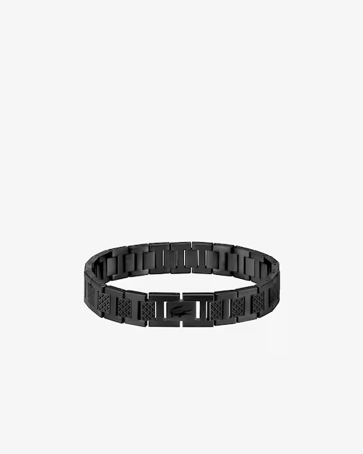 Ref. JL025B

Iconisch Lacoste-DNA komt tot uiting in het ontwerp van de Metropole, een elegante armband met H-vormige schakels en petit piqu&eacute; schakels in het midden.
Afmetingen: 7,4"/19 cm
Materiaal: verkrijgbaar in ionisch dun verguld 1 staal, in ionisch geplateerd zwart staal of in roestvrij staal
Hypoallergenic
Can be downsized in jewelry store if needed