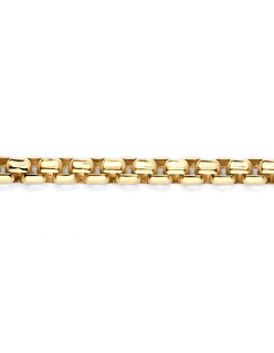 Mor Gold Filte 1,5mm brede venetiaans schakel, goud gevuld 1/20