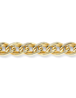 Mori Gold Filte 2,4mm brede Gourmet schake, goud gevuld 1/20 19cm