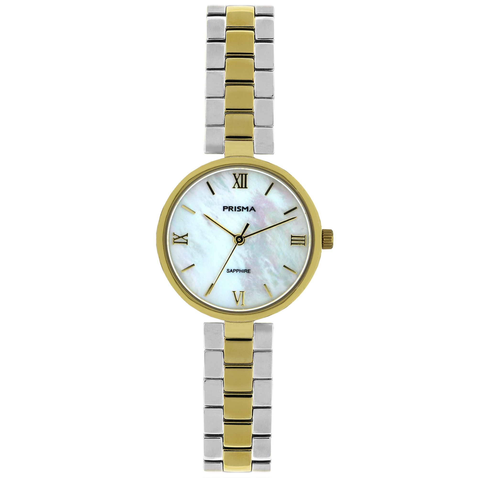 Prisma horloge P3026 dames titanium saffierglas 5 ATM wit parelmoere wijzerplaat

Algemeen
Geslacht: dames
Model: P.3026

Voordelen
- band titanium bicolor
- wijzerplaat parelmoer met zilvere streepjes
- geschikt voor mensen met een allergie
- draagcomfort door licht gewicht
- glas is zeer krasvast
- duidelijke tijdsweergave
- spat waterdicht: handenwassen, regen
- quartz
- maat kast 28,0mm (breedte) 6,54mm (dikte)

