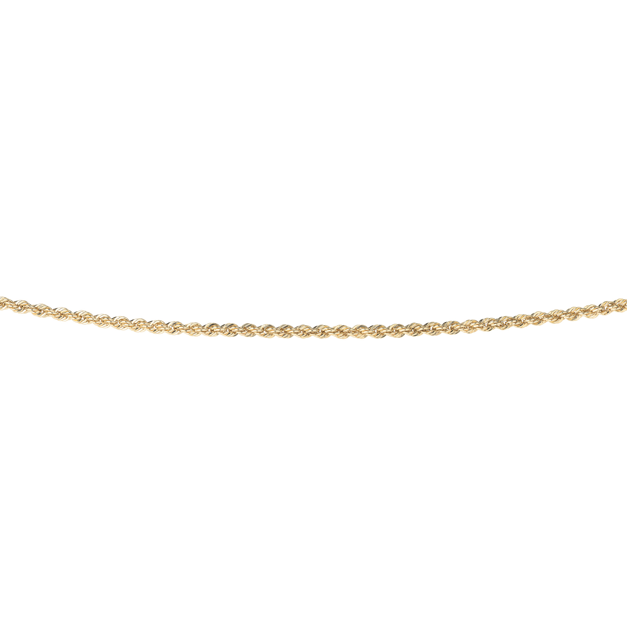 Entdecken Sie unsere 585/- Gebgold- Kordelkette mit Bajonettverschluss. Sie ist 42cm lang