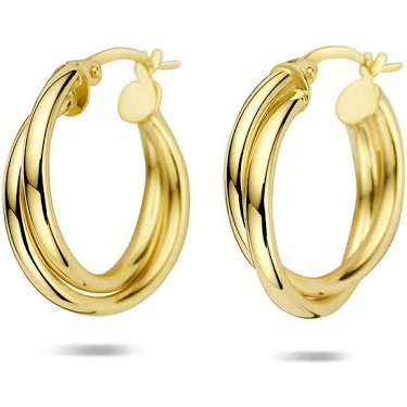 De Zilver vergulde oorringen met modelnummer 2104342 van het merk undefined en de eigenschap Kasius zijn stijlvol en elegant. Ze voegen een verfijnde touch toe aan elke outfit. Draag ze voor een speciale gelegenheid of om je dagelijkse look een vleugje glamour te geven. Combineer met andere  accessoires voor een complete, harmonieuze uitstraling.