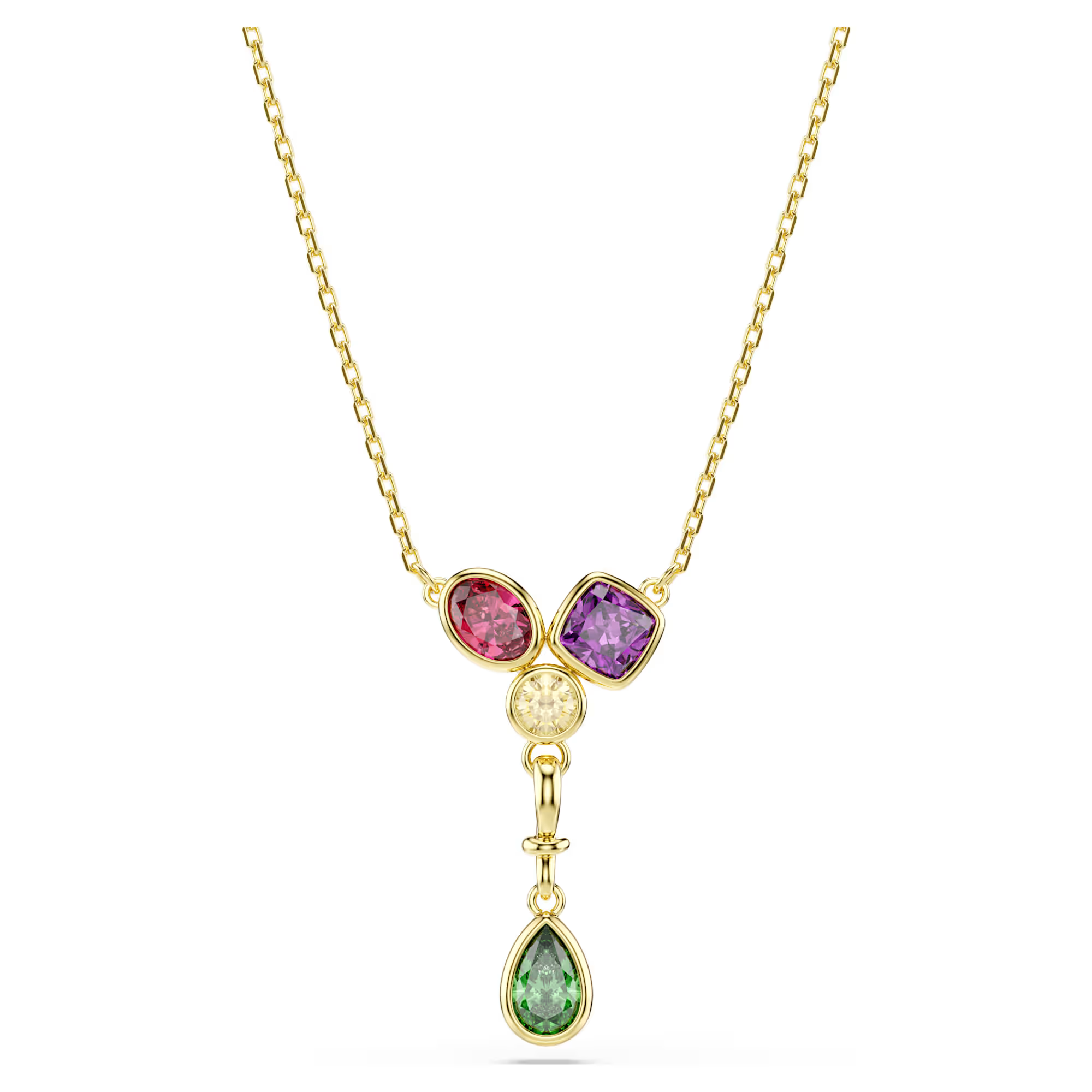 Het levendige kleurenpalet van deze hanger maakt van het sieraad een uitdrukking van individualiteit. Draag hem om de speels kant van uw stijl te laten zien en combineer hem met andere Imber-sieraden voor een frisse en vreugdevolle look. Imber-sieraden vallen in elkaar als een regenbui van verschillende metalen, rijke texturen en kristallen. Een combinatie die een zacht vleugje licht toevoegt aan alles wat je draagt.

Artikelnr.: 5753261
Collectie:  Imber
Lengte (minimum - maximum): 38 - 45 cm
Formaat motief: 3.3 x 1.7 cm
Materiaal:  18k gouden afwerking, Cubic zirconia
Kleur:  Meerkleurig
Type sluiting:  Karabijn