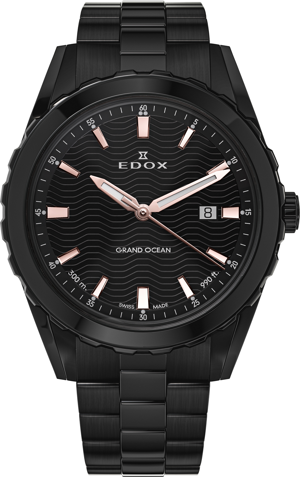 Dit is een horloge van het merk Edox gemaakt voor heren.
De specificaties zijn als volgt:
Kastmaat: 42 mm
Waterdichtheid: 30 ATM / 300 Meter / 1.000 Feet
Dit horloge heeft de volgende functies/eigenschappen:
Datumaanduiding