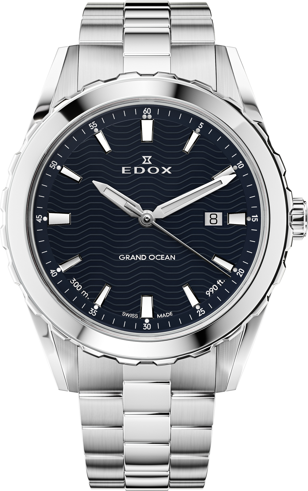 Dit is een horloge van het merk Edox gemaakt voor heren.
De specificaties zijn als volgt:
Kastmaat: 42 mm
Waterdichtheid: 30 ATM / 300 Meter / 1.000 Feet
Dit horloge heeft de volgende functies/eigenschappen:
Datumaanduiding