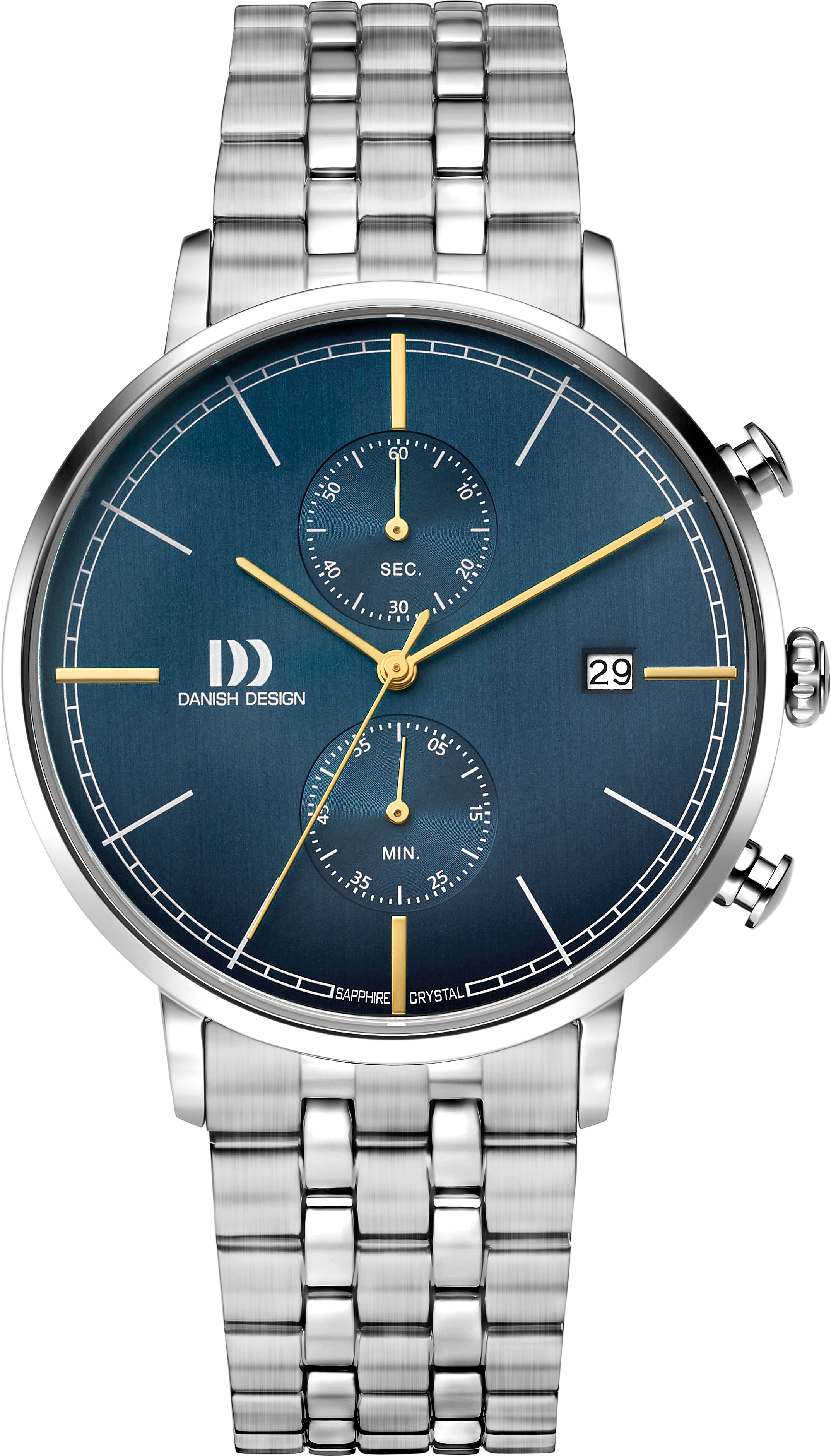 Dit is een horloge van het merk Danish Design gemaakt voor heren.
De specificaties zijn als volgt:
Kastmaat: 42 mm
Kastdikte: 10,1 mm
Bandlengte: 180
Bandbreedte: 20
Waterdichtheid: 5 ATM / 50 Meter / 165 Feet
Dit horloge heeft de volgende functies/eigenschappen:
Chronograaf
Datumaanduiding