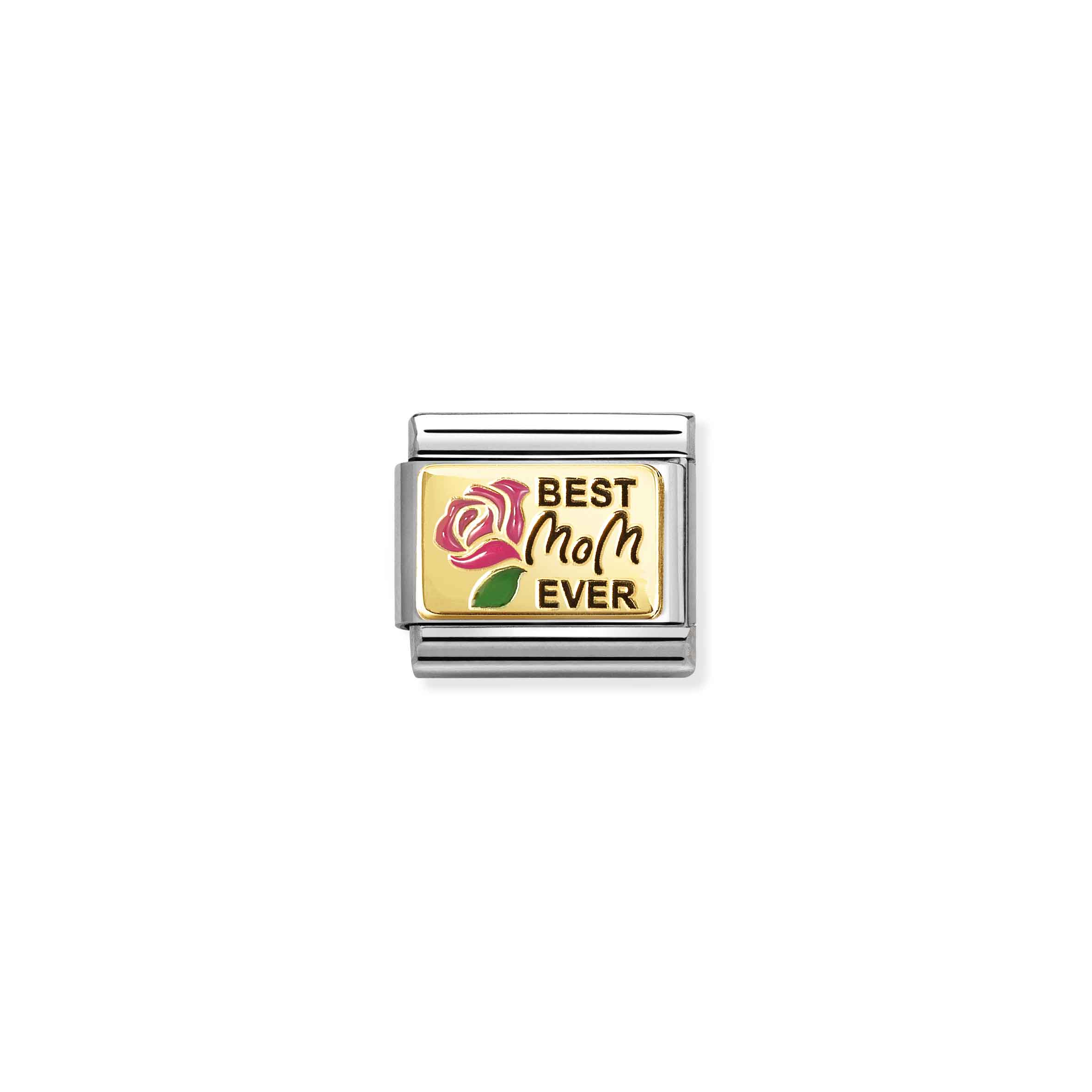 NOMINATION COMPOSABLE classic plates (IC) best mom ever pink pink