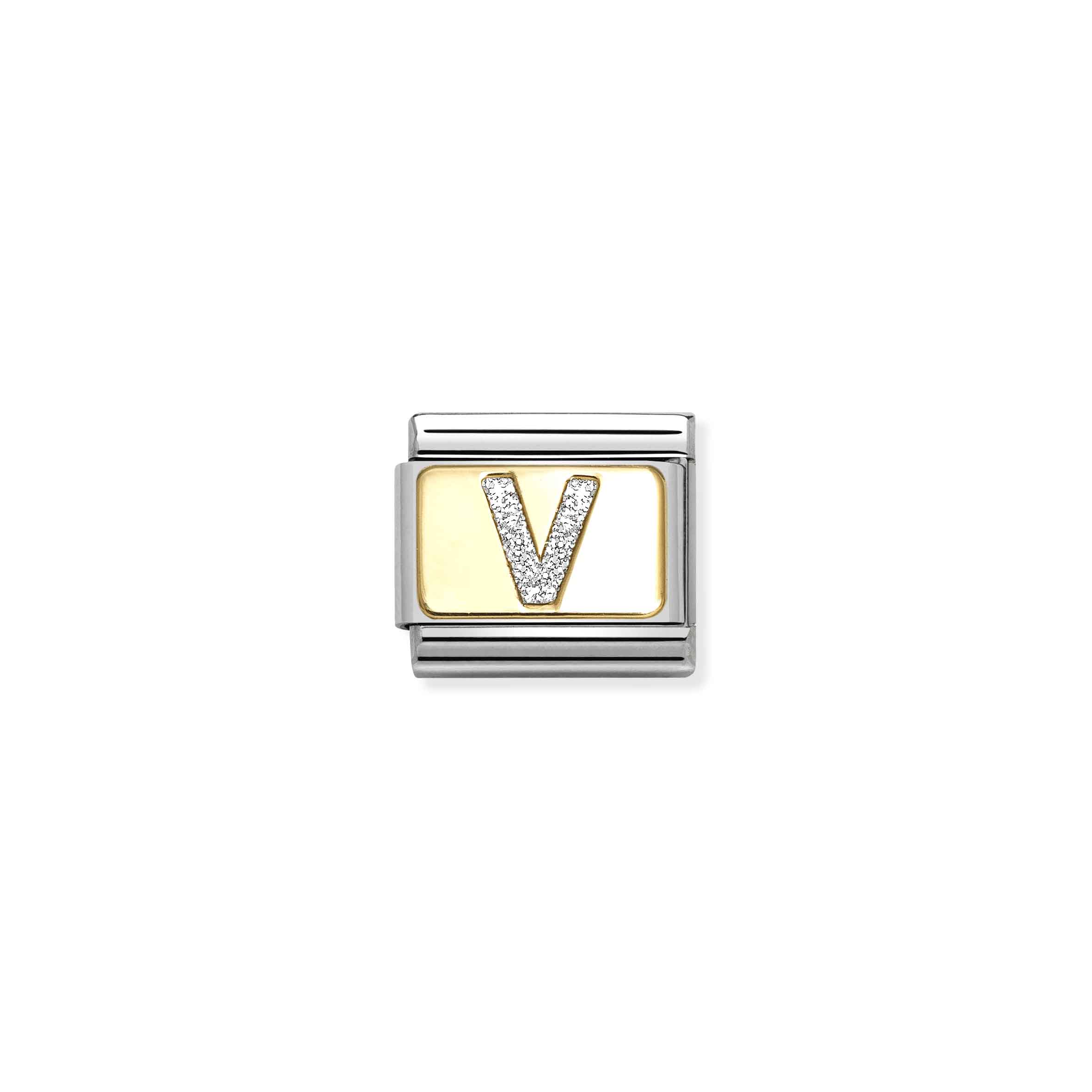 NOMINATION COMPOSABLE classic glitter letter v