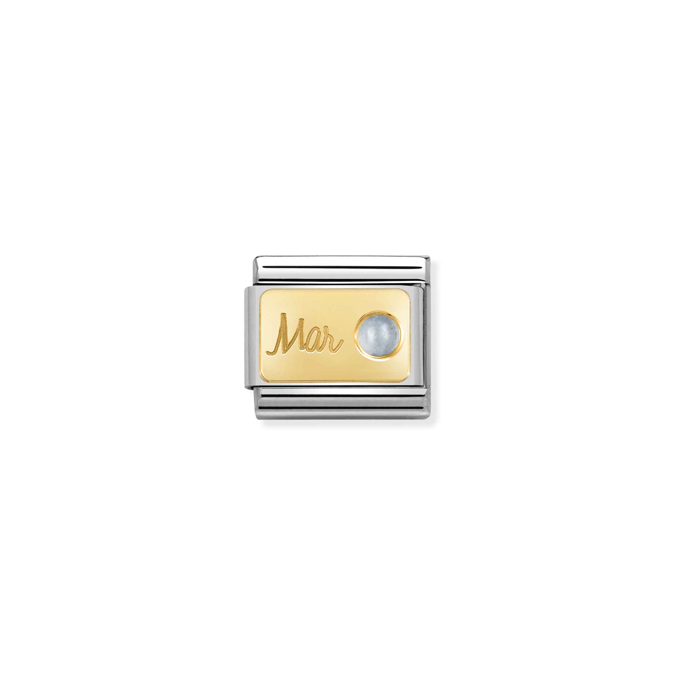 NOMINATION COMPOSABLE classic month stone march aquamare