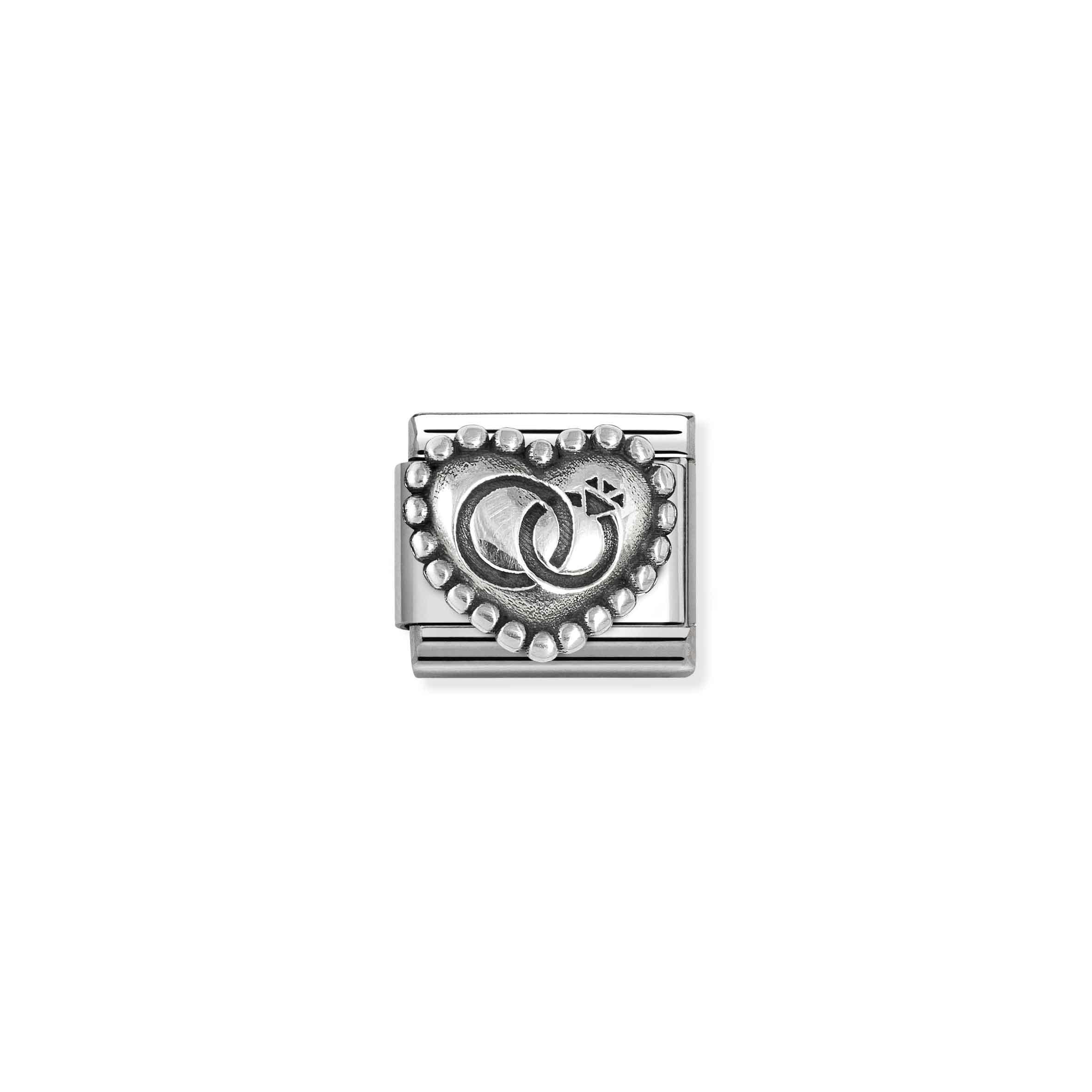 NOMINATION COMPOSABLE classic symbol wedding ringdotted heart