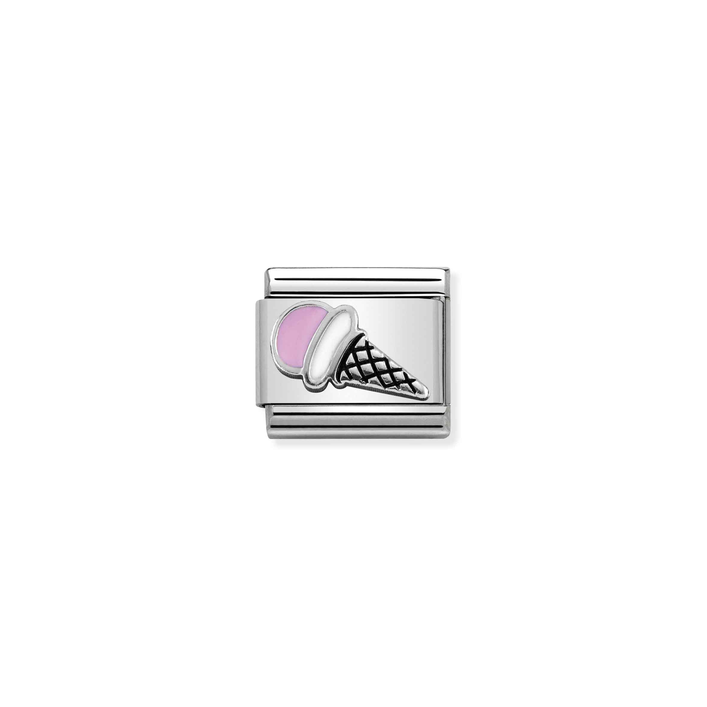 NOMINATION COMPOSABLE classic symbol pink ice cream 