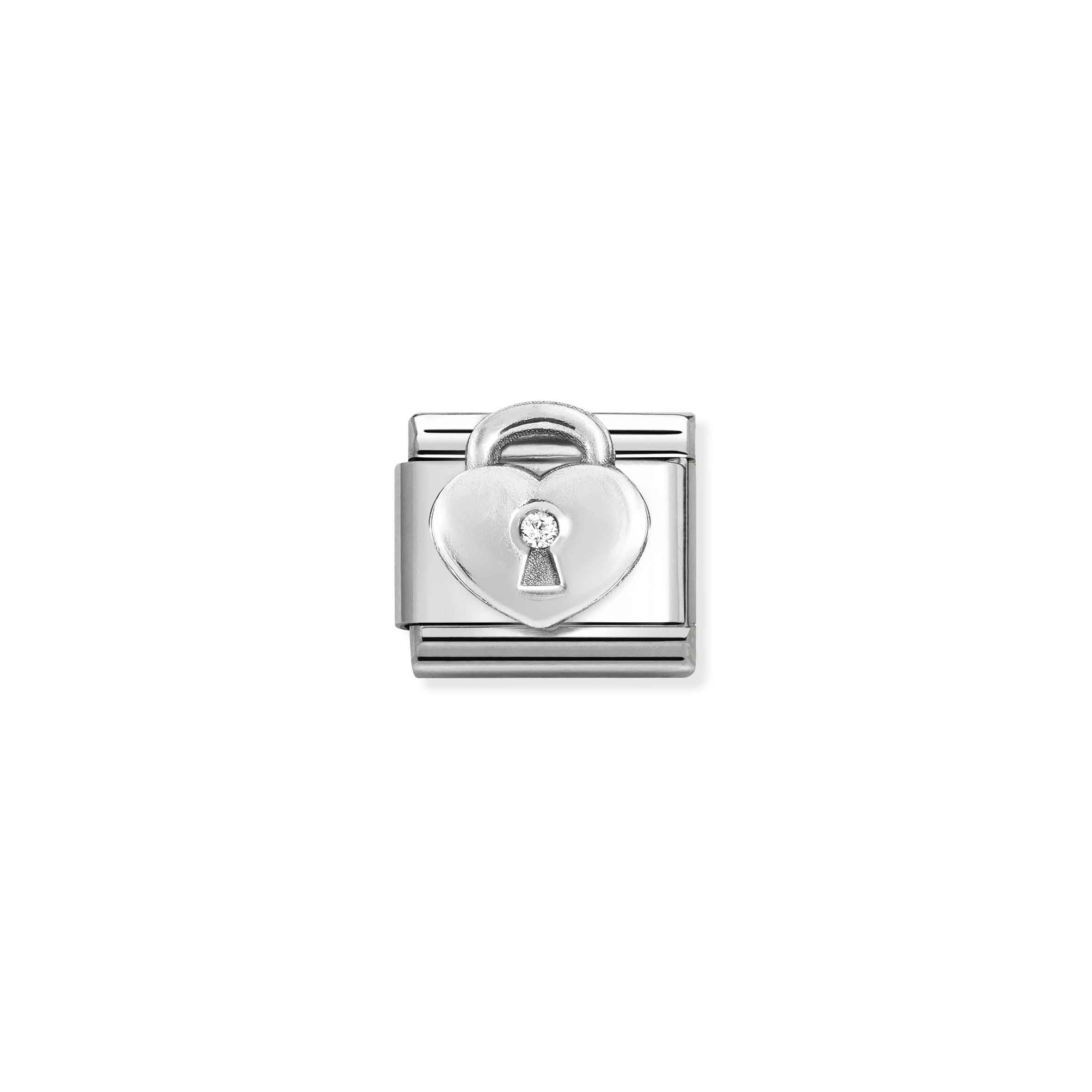 NOMINATION COMPOSABLE cl symbols white padlock